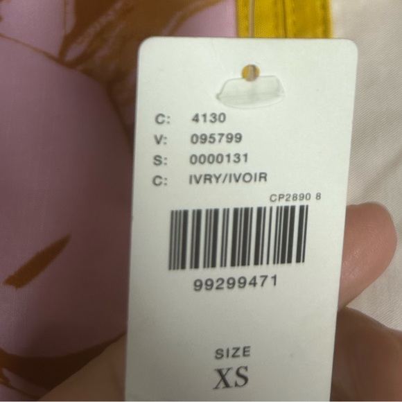 Anthropologie Maeve Lemon Floral Sleeveless Notched Square-Neck Midi Dress - Picture 4 of 15